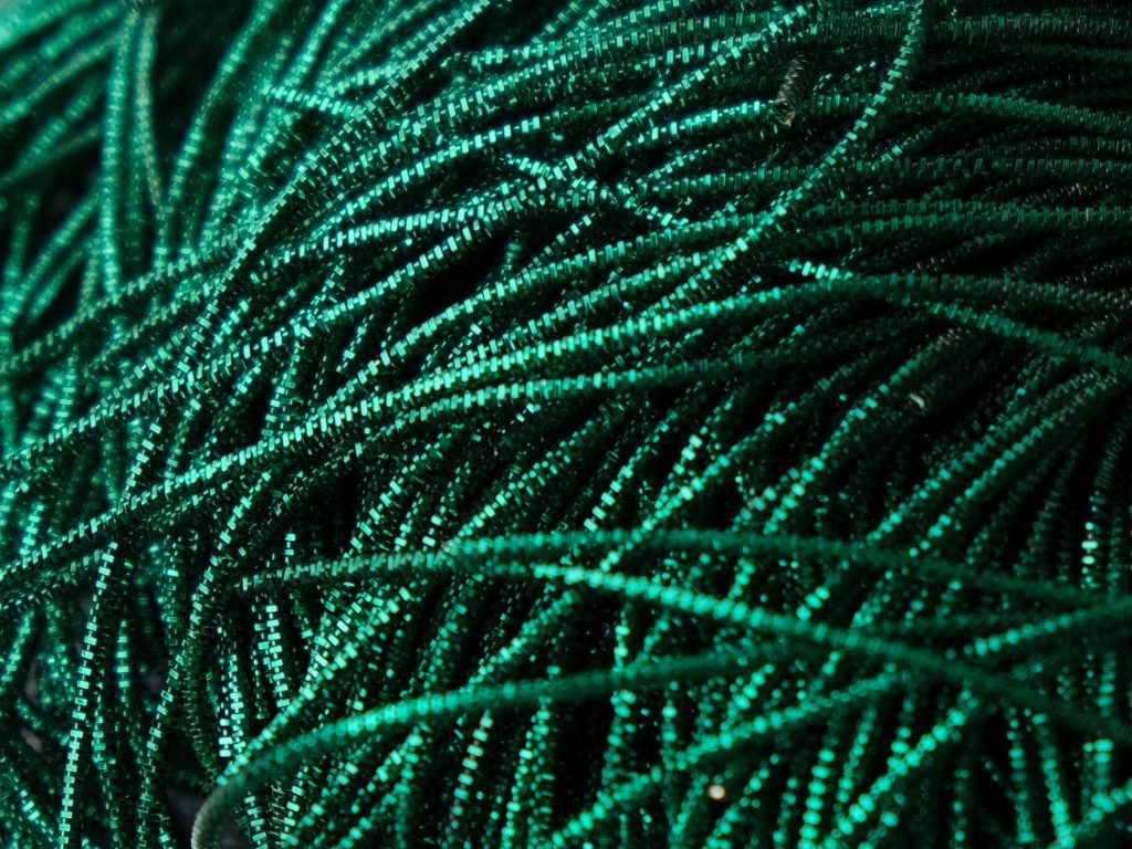 Faktūrinė minkšta kanitelė  1mm 10g (žalia) 415