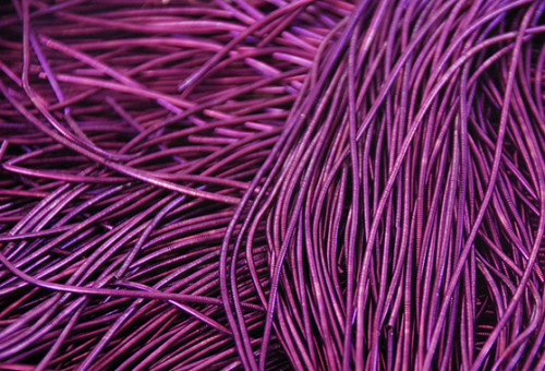 Minkšta lygi kanitelė 1mm 10g (violetinė) 044