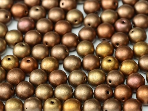 Karoliukai Round Metallic 4mm Metallic Mix 01610