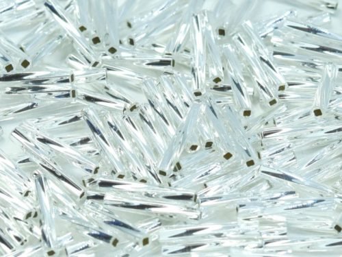 Biseris Miyuki Twist Crystal Silver Lined (sidabras) 0001