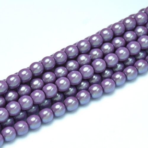 Glass Pearl Shell 3 mm Lilac 30015
