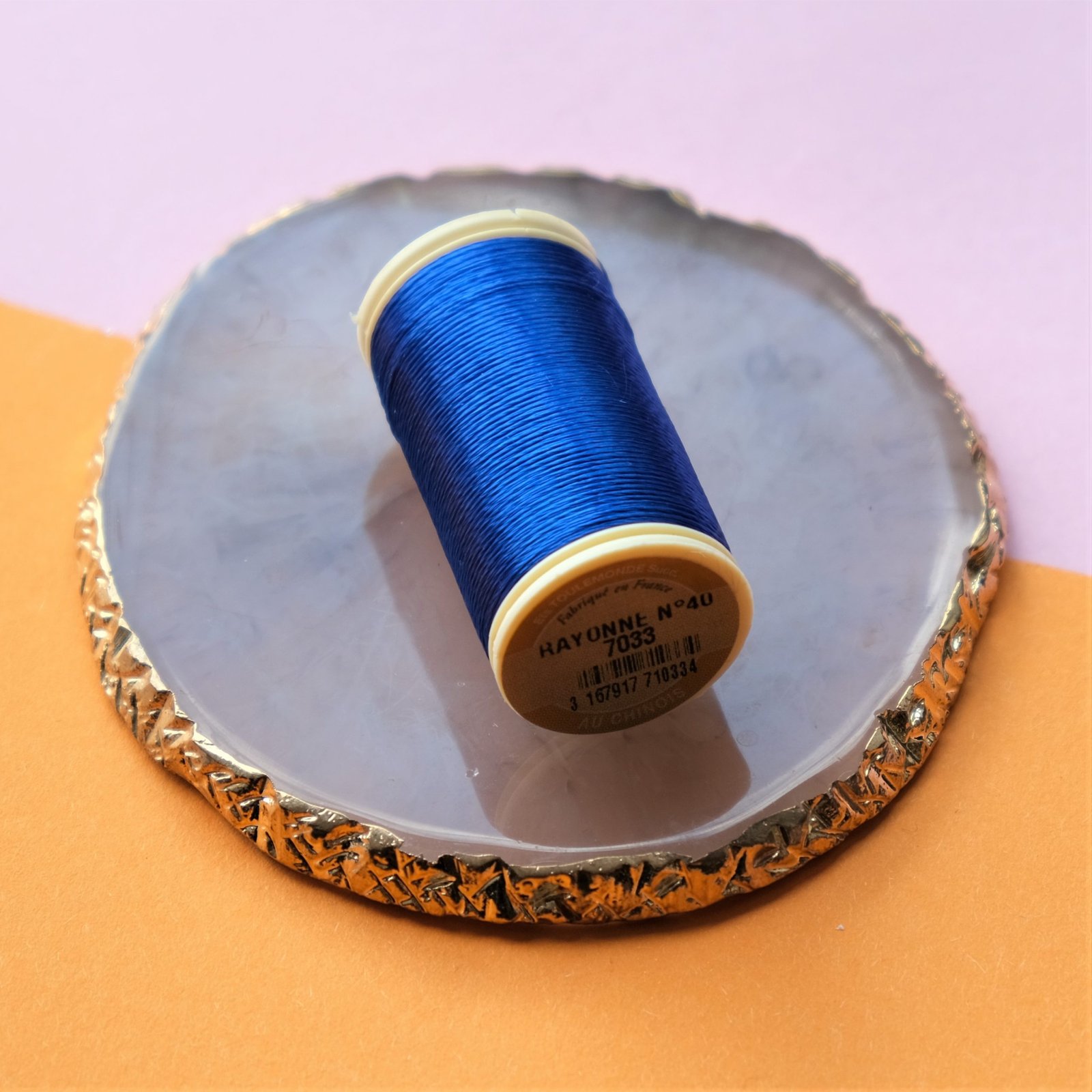 Siuvinėjimo siūlai Au Chinois Rayonne (mėlyna) R7033