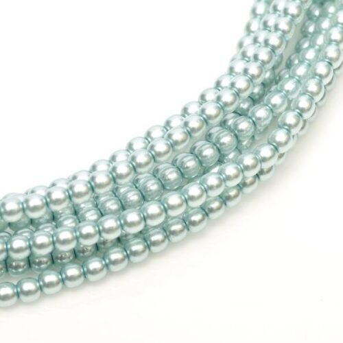 Glass Pearls Shiny 3 mm Baby Blue 10110