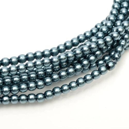 Glass Pearls Shiny 3 mm Cerulean 24646