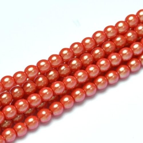 Glass Pearl Shell 3 mm Lt Siam 30014