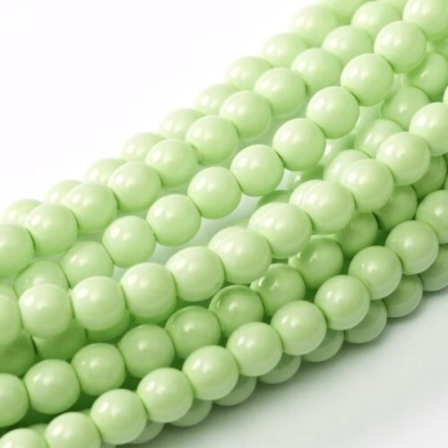Glass Pearls Shiny 3 mm Lt.Spring Green 48532