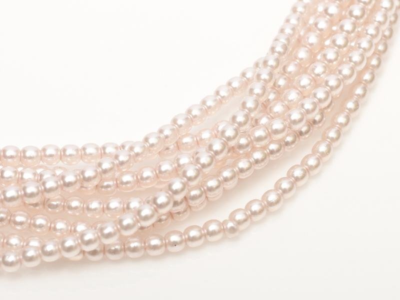 Glass Pearls Shiny 3 mm Pale Pink 70423