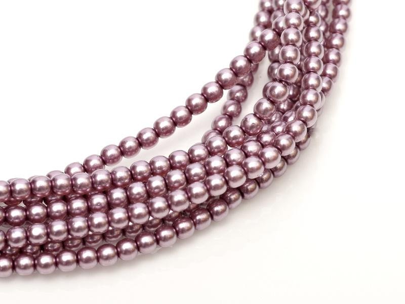 Glass Pearls Shiny 3 mm Orchid 70428