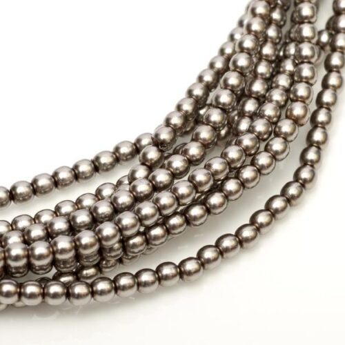 Glass Pearls Shiny 3 mm Latte 10004