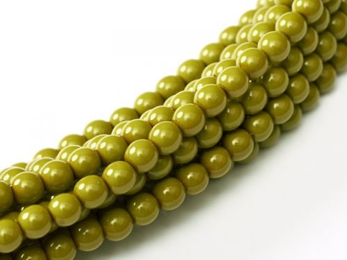 Karoliukai Shiny 3 mm Pea Green (žalia) 48565