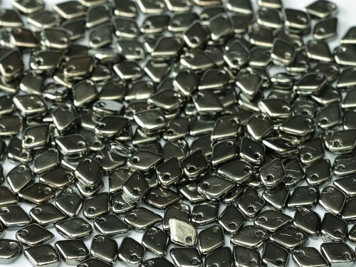 Karoliukai Dragon® Scale Bead 1,5 x 5 mm Crystal Full Chrome (pilka) 27400