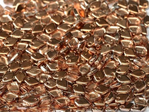 Karoliukai Dragon® Scale Bead 1,5 x 5 mm Crystal Capri Gold (varis) 27101