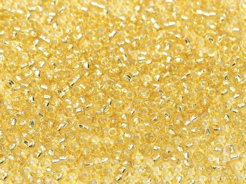 Biseris Seed Beads 15/0 Silver Lined Gold