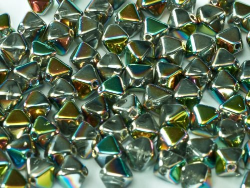 Karoliukai Bicone Beads 6 mm Crystal Vitrail Full 28100