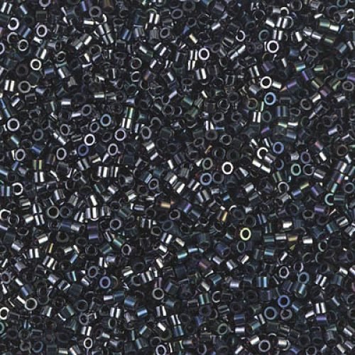 Biseris Delica 15/0 Gunmetal (juoda) DBS0001