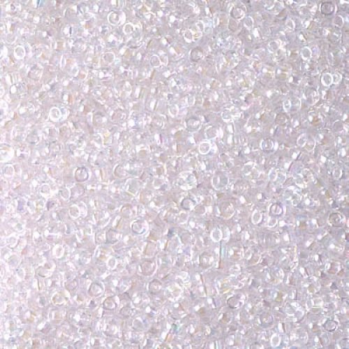Biseris Seed Beads 11/0 Transparent Pale Pink  AB (rožinė) 265
