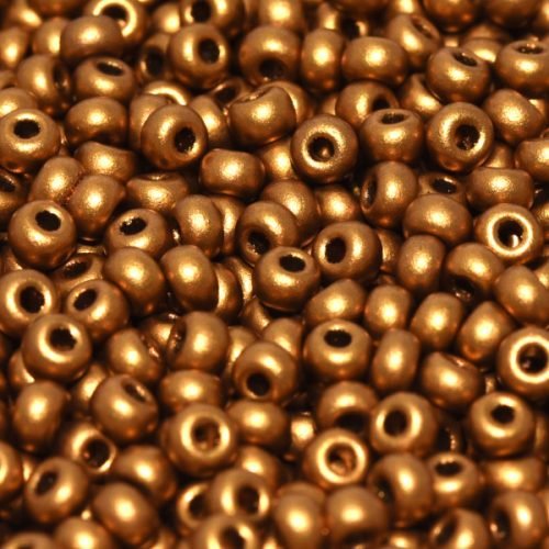 Biseris Seed Beads 11/0 Brass Gold