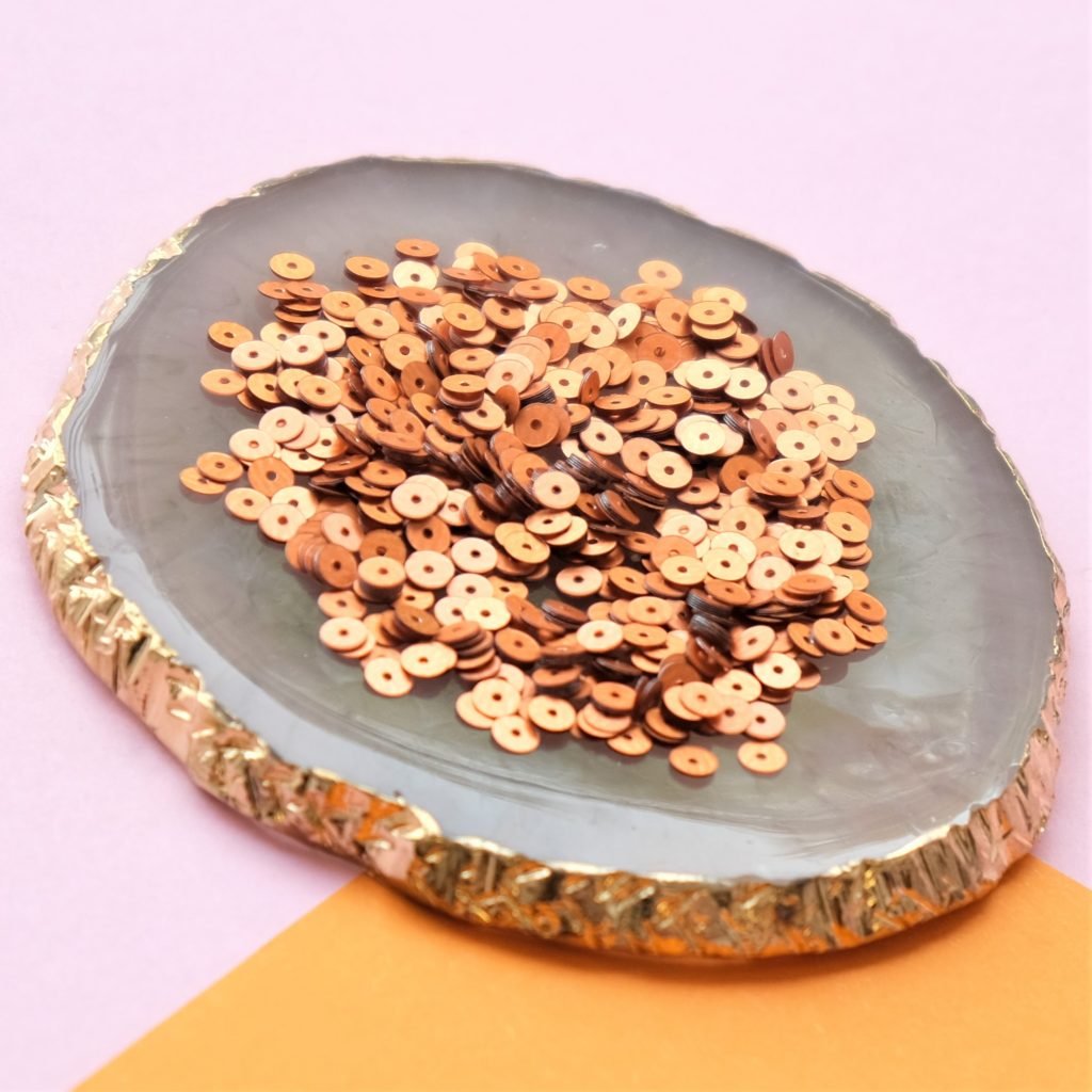 Žvyneliai Langlois Martin 4mm Metallic Mat (oranžinė) p4-10.060