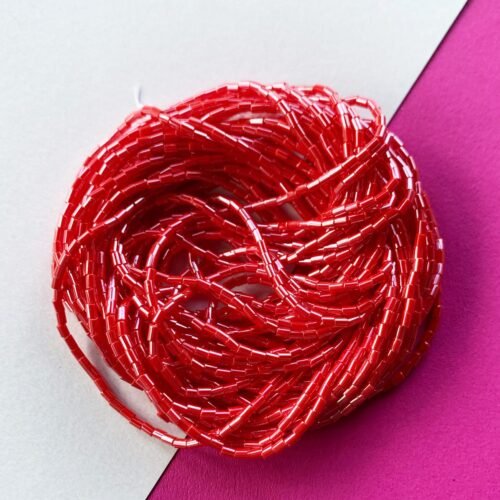 Biseris Bugle Glossy Opaque Red (raudona)
