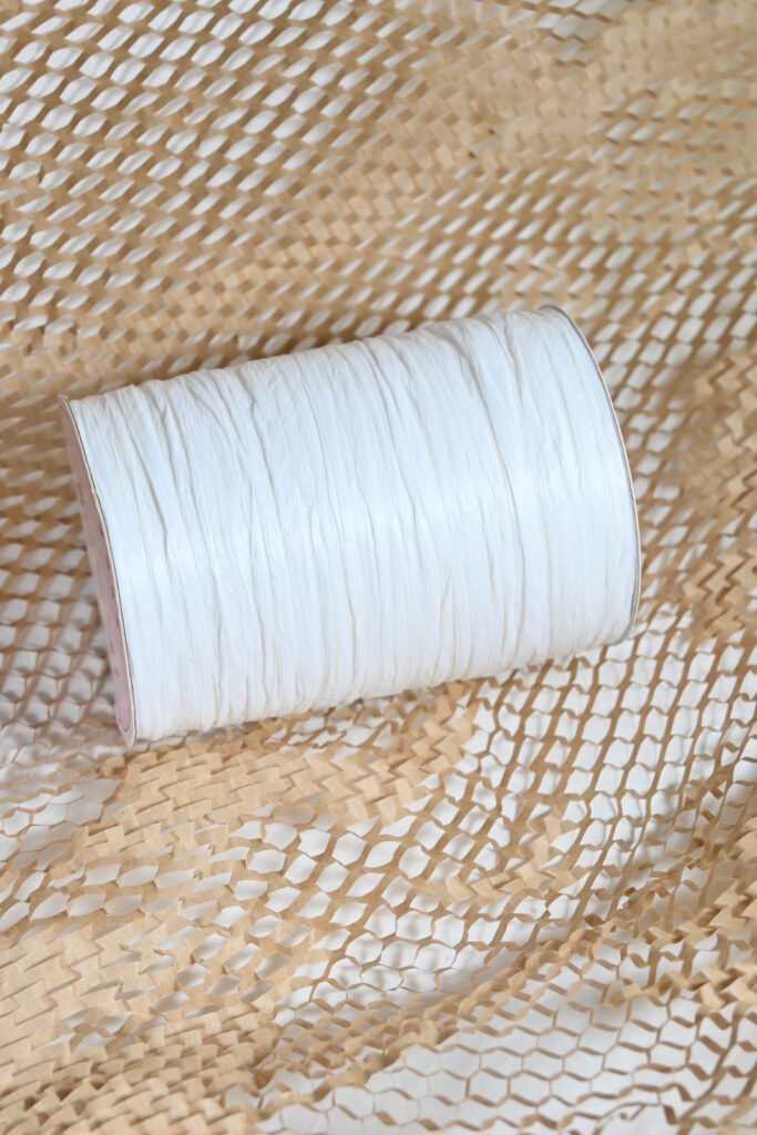 white natural raffia