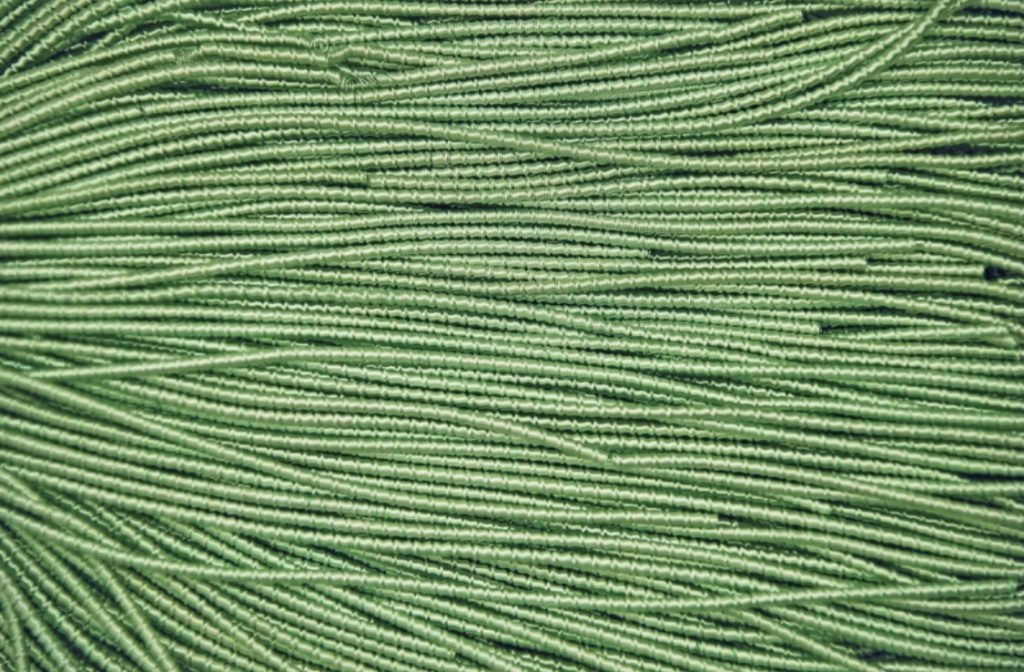Faktūrinė minkšta kanitelė  2,1mm 10g (žalia) 718
