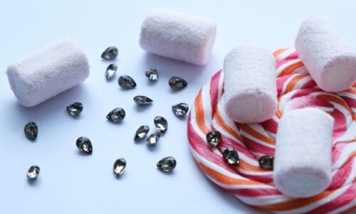 Preciosa 435 16 301 Baroque Pear 8x6mm Black Diamond (juoda) 10vnt