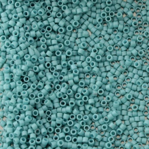 Biseris Delica 11/0 Opaque Turquoise-Aqua Matted (turkio) DB0375