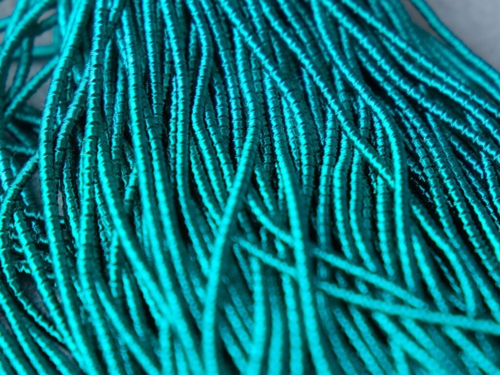 Faktūrinė minkšta kanitelė  2,1mm 10g (žalia) 714