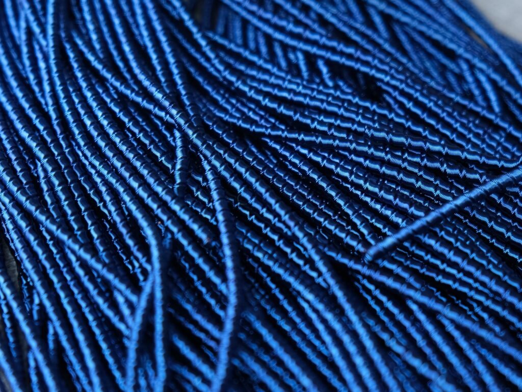Faktūrinė minkšta kanitelė  2,1mm 10g (mėlyna) 722