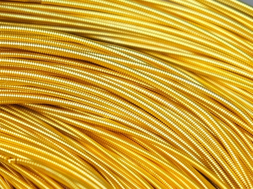 auksinė kanitelė, geltono aukso kanitelė, goldwork purl