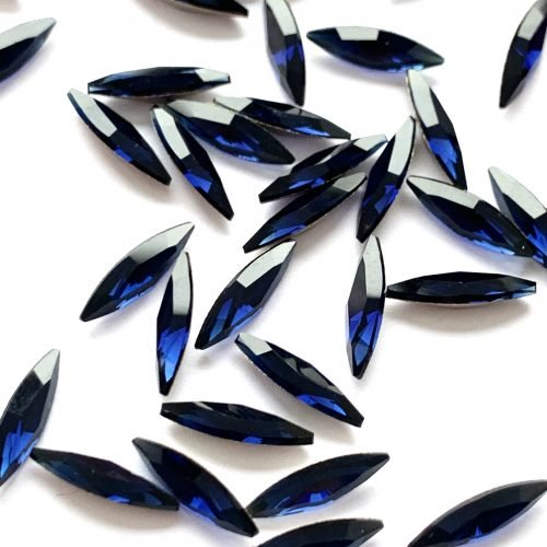 Preciosa 435 14 301 Slim Navette 11x3mm Dark Indigo (mėlyna) 4vnt - Image 2