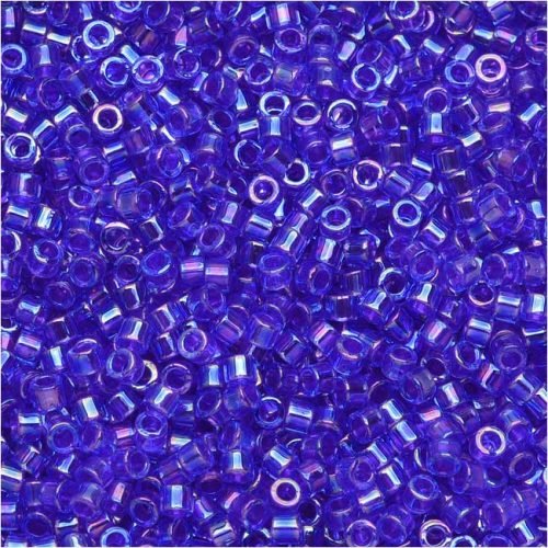 Biseris Delica 11/0 Lined Blue Violet AB (mėlyna) DB0063