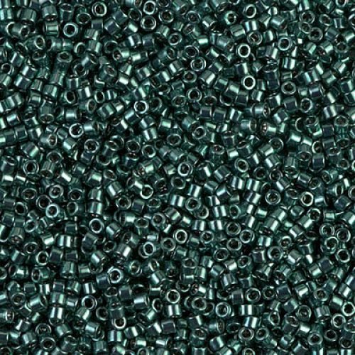 Biseris Delica 11/0 Galvanized Dk.Teal Green Dyed (žalia) DB0458