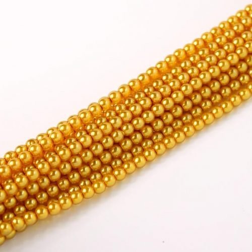 Karoliukai Pearl Crystal 2 mm Crystal 63844 (auksas)