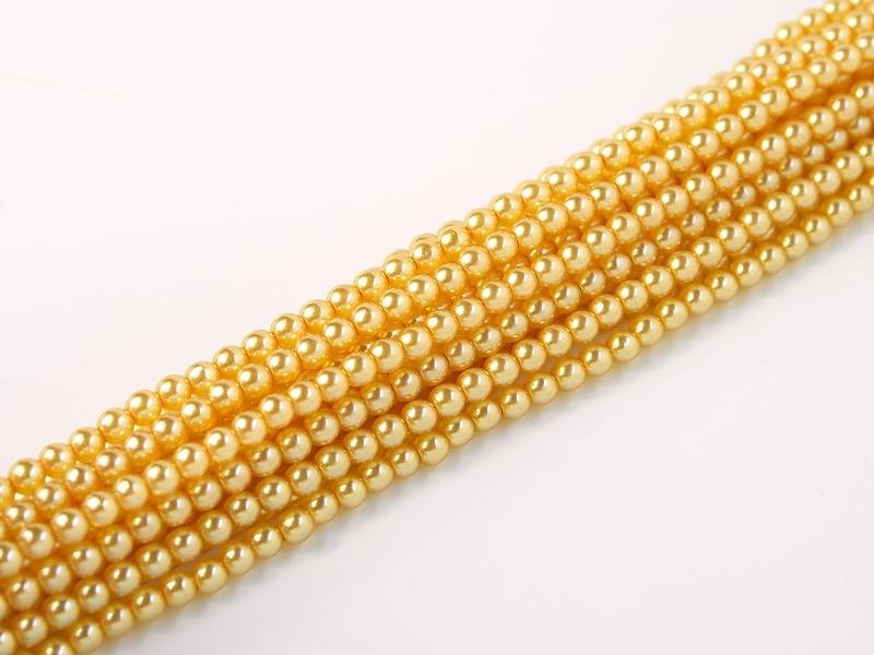 Karoliukai Pearl Crystal 2 mm Crystal 63861 (geltona)
