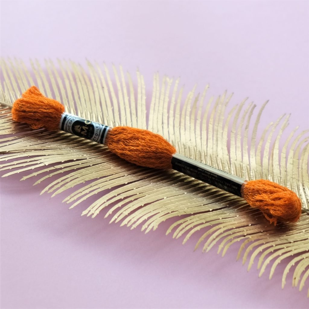 Mouliné Étoile siuvinėjimo siūlai (oranžinė) C740