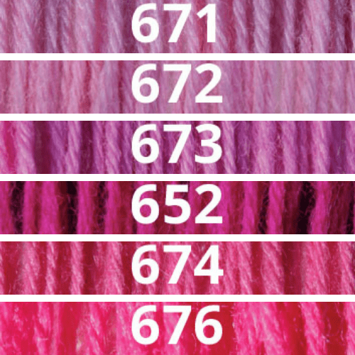 Appletons Wool vilnoniai siuvinėjimo siūlai (rožinė)