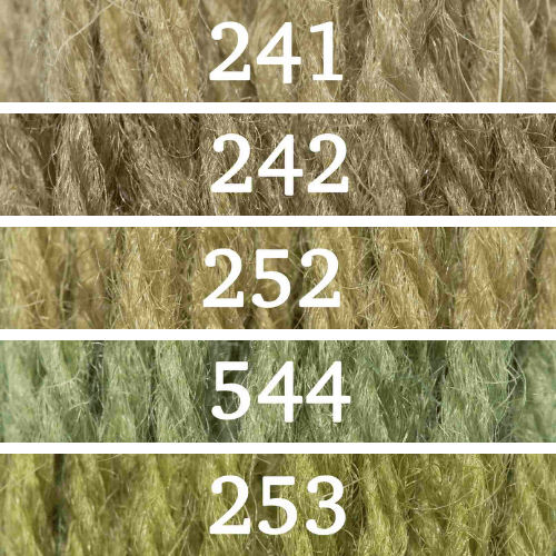 Appletons Wool vilnoniai siuvinėjimo siūlai (žalia)