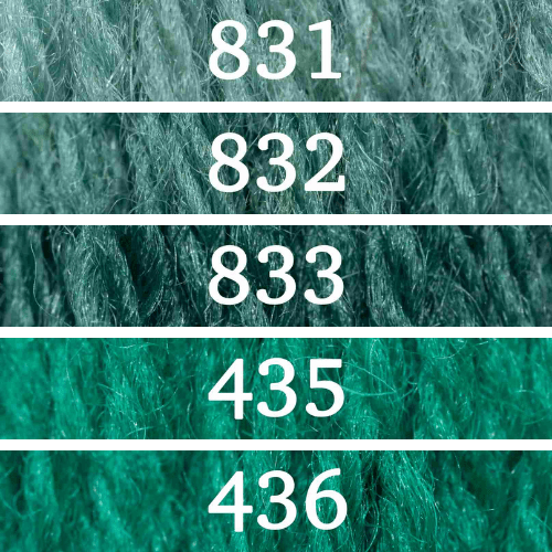 Appletons Wool vilnoniai siuvinėjimo siūlai (žalia)