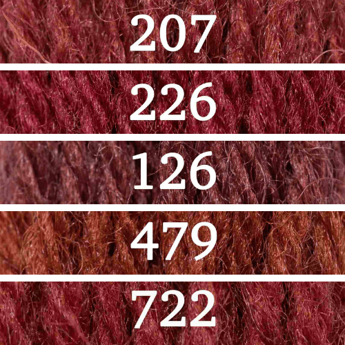 Appletons Wool vilnoniai siuvinėjimo siūlai (raudona)