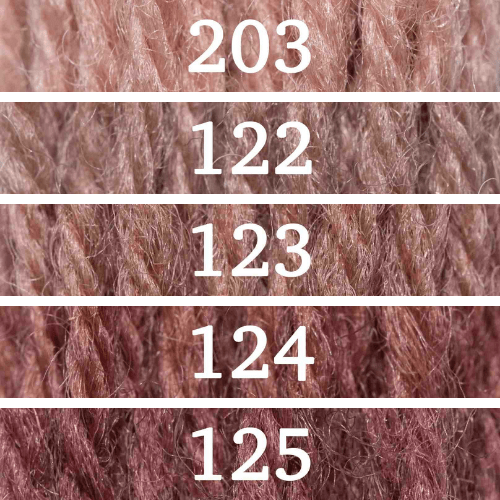 Appletons Wool vilnoniai siuvinėjimo siūlai (rožinė)