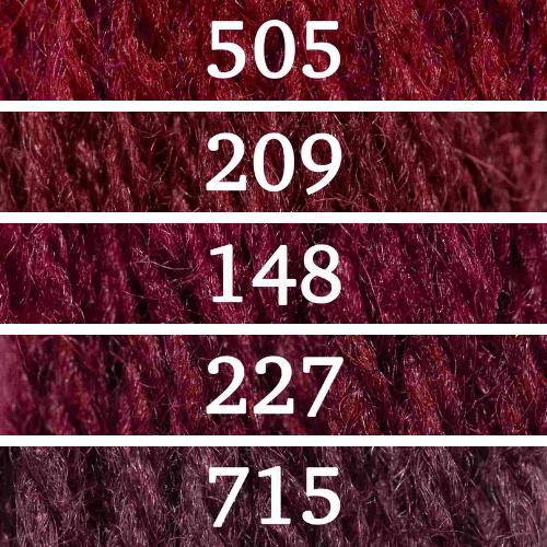 Appletons Wool vilnoniai siuvinėjimo siūlai (raudona)