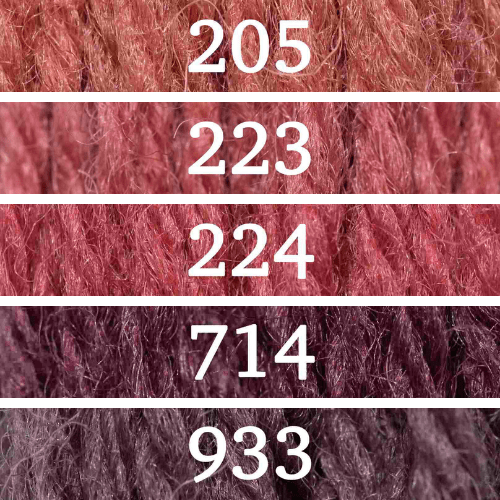 Appletons Wool vilnoniai siuvinėjimo siūlai (rožinė)