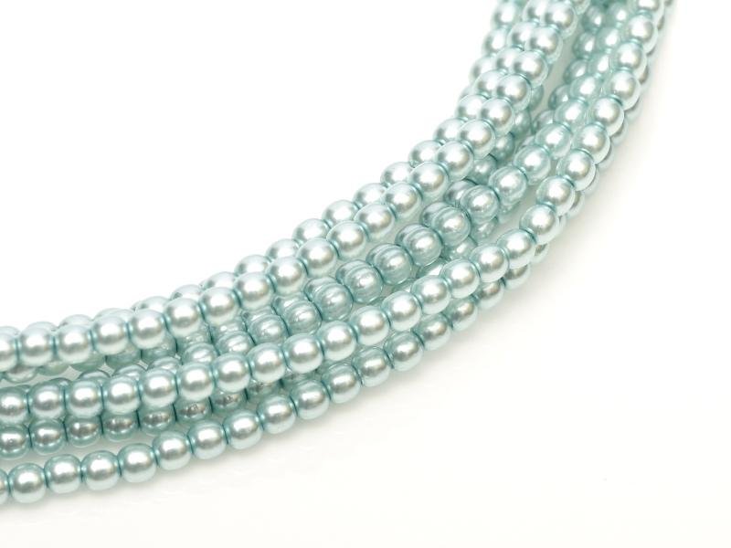 Glass Pearls Shiny 2 mm Baby Blue 10110