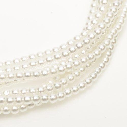 Karoliukai Shiny 2 mm Bright White 70400 (balta)