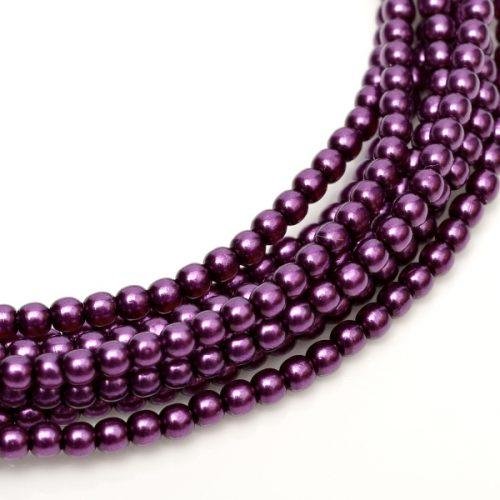Karoliukai Shiny 2 mm Purple 70478 (violetinė)
