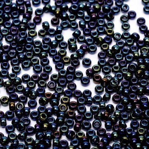 Biseris Seed Beads 15/0 Metallic Dk. Blue Iris (mėlyna) 0452