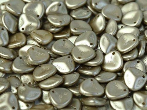 Karoliukai Rose Petals 8 x 7 mm Alabaster Pastel Lt.Brown