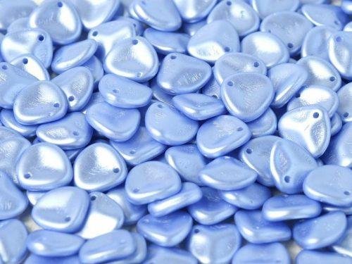 Karoliukai Rose Petals 8 x 7 mm Alabaster Pastel Lt.Sapphire