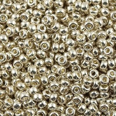 Miyuki Biseris Seed Beads 15/0 Galvanized Silver (sidabras) 1051
